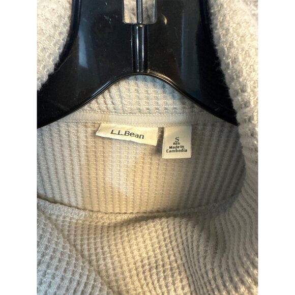 L.L. Bean Waffle Knit Turtlneck Sweater with side zippers Small - Picture 3 of 4